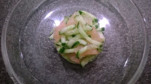 Concombre et pamplemousse, saveurs acidulées