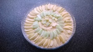 tarte aux pommes avant cuisson
