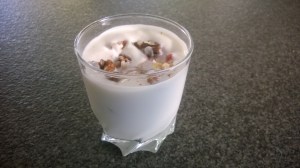 fromage blanc aux figue, noix et miel.