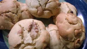 cookies avec noix de pécan et cerneaux de noix