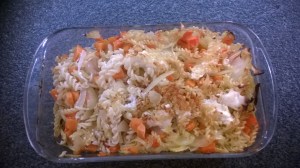 Trio pates carottes oignons