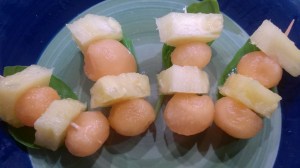 brochette melon ananas
