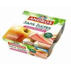 Andros pomme rhubarbe sans sucre ajoute
